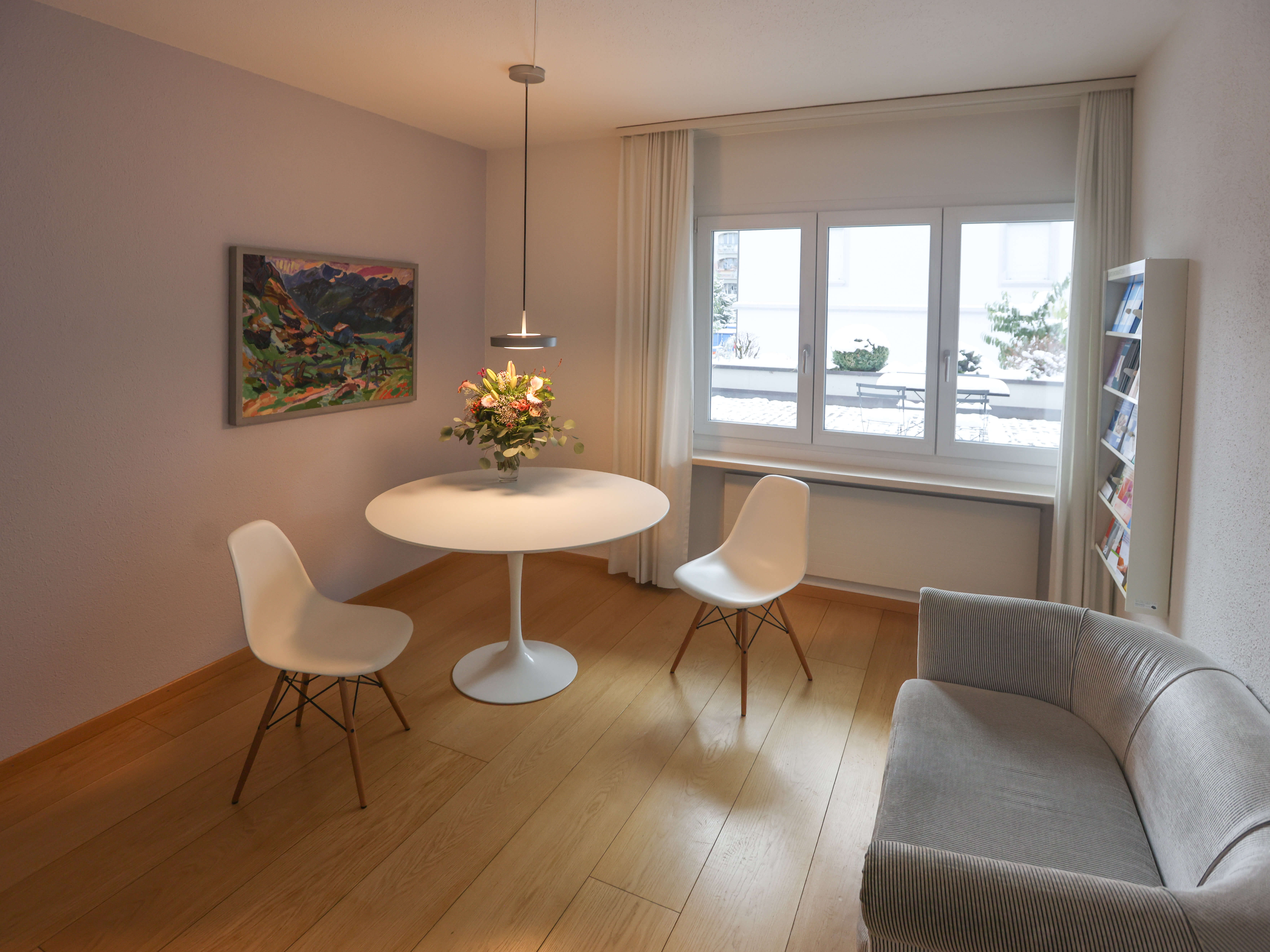 Blick in das Wartezimmer